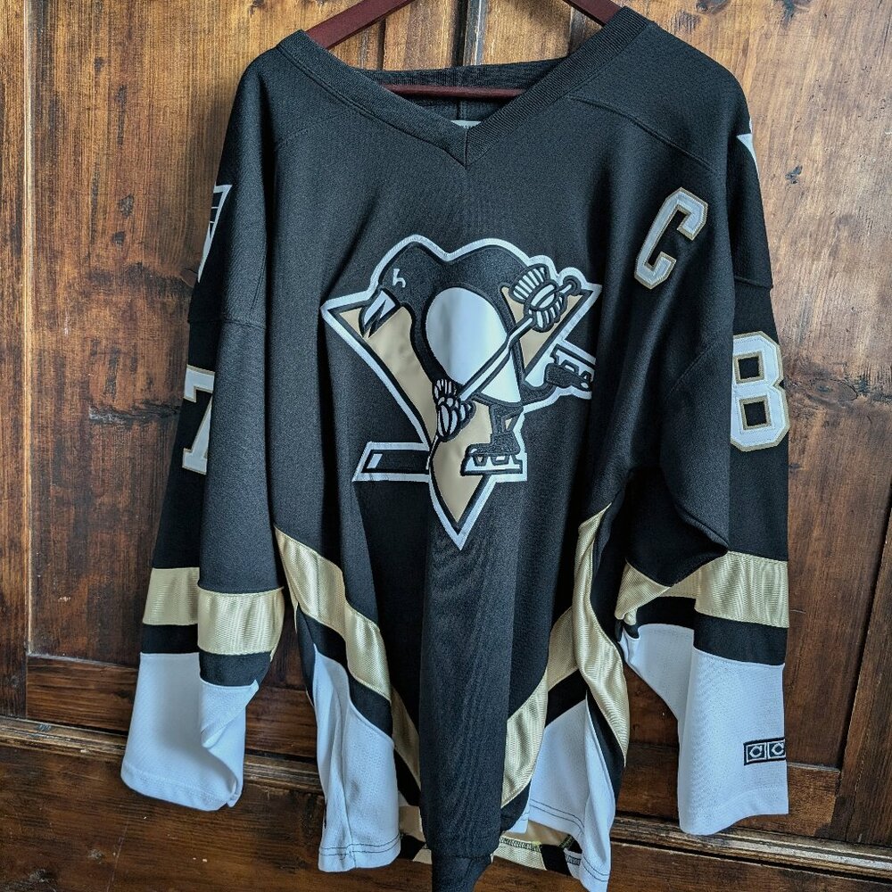CCM 2007 Pittsburgh Penguins Sidney Crosby Home/Black Jersey - Mens Medium